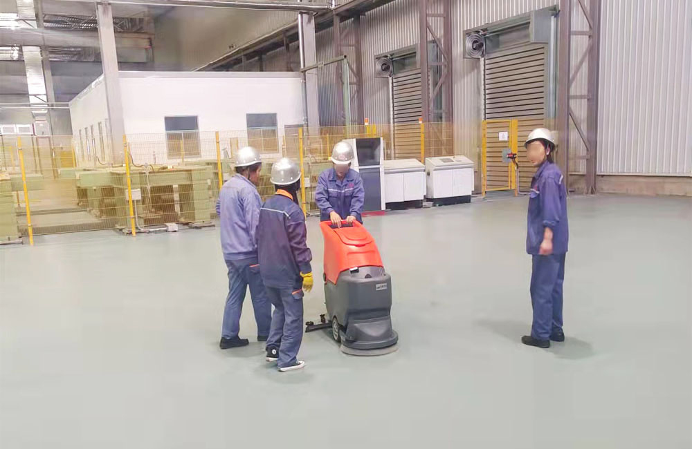 上海洗地机胜敏手推如何使用