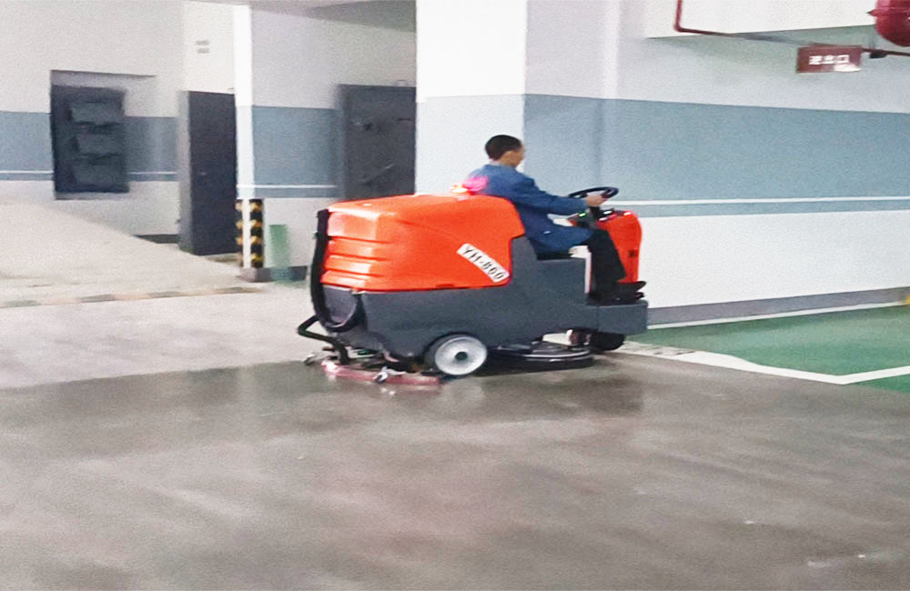 胜敏洗地机小区物业使用